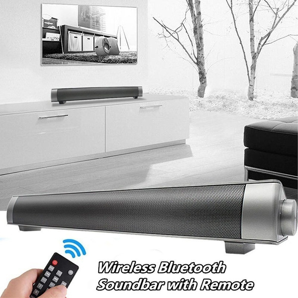 New Wireless Bluetooth Soundbar Hi-Fi Stereo Speaker Home Theater TV Strong Bass Sound bar Subwoofer,with/without