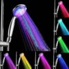 LED 7 Colors Shower Head Water Glow Light Colorful Changing LED Shower Light
