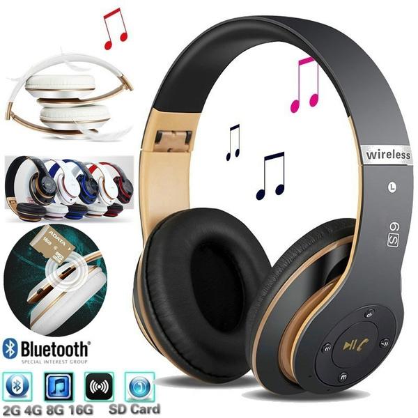 S6 Bluetooth Headphones Wireless Bluetooth 4.0 Heavy Bass Stereo Folding Auriculares with Mic Support TF SD Card The Best Christmas Gift - Crazy Ass Deal