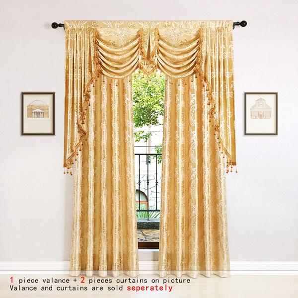 curtains for Living Room Bedroom European Embroidered Vertical Blinds Curtains with Screens Cord Embroidery Stack Flowers Beaded | Electronic Accessories, Gadgets & More