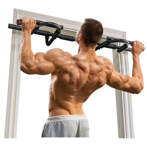Chin Up Pull Up Bar Doorway Home Gym Exercise Body Fitness Workout Trainer US 