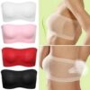 Women Seamless Strapless High Elastic Wrapped Chest Breathable Basic Chest Wrap Bra