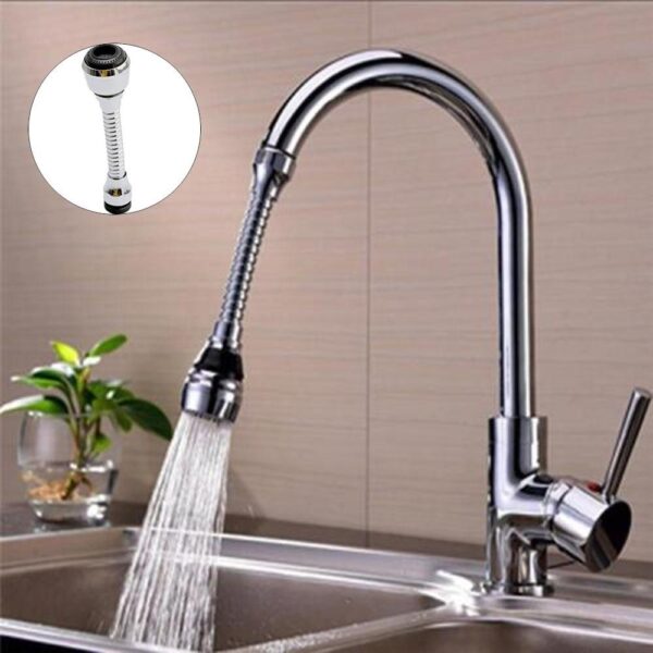 Tool Sink Mixer Kitchen Chromed Swivel Tap Faucet Nozzle Sprayer 360 Degree Aerator - Crazy Ass Deal