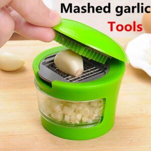 New 3Style Mashed garlic tools Press Garlic Press Slicer Kitchen Chopper Grinder Presser Tool Garlic Ginger and onion Crusher (random color) - Crazy Ass Deal