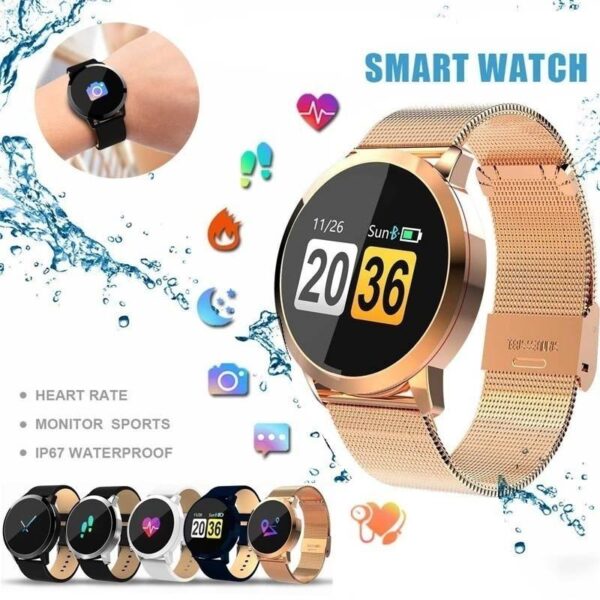 GOKOO Smart Watch for Women with All-Day Heart Rate Blood Pressure Sleep Monitor IP67 Waterproof Activity Tracker Calorie Counter Fitness Tracker