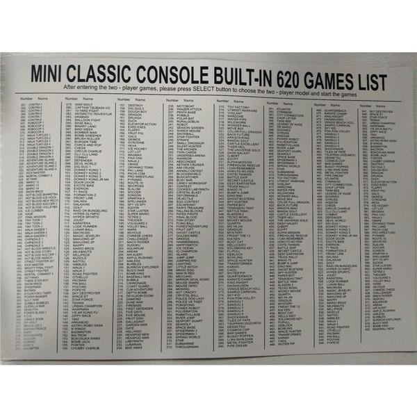 Retro 620 Games Mini Vintage Retro TV Game Console Built-in 600/620 Games Av line - Crazy Ass Deal