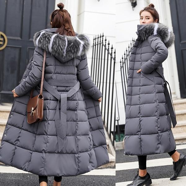 New Fashion Women's Winter Down Coat Clothes Cotton-Padded Thickening Down Casual Winter Coat Long Jacket Down Parka XS-3XL