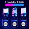 Magnetic Charger Cable Fast Charging Micro USB Type C Cable For iPhone Samsung Xiaomi Huawei Mobile Phone Magnet Wire - Crazy Ass Deal