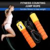 Professional Crossfit Jump Rope Skip Speed Weighted Jump Ropes Anti-Slip Handle Counting Jump Rope Training Workout Equipments