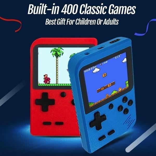 Game Console Handheld Games Consoles 268 Games 2.0 inch Color LCD Retro Game Player Gift Kids Children Adults 