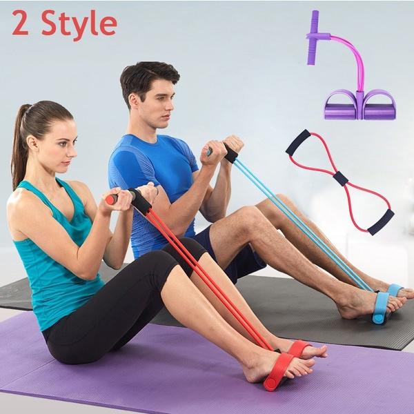2 Style Resistanc Elastic Pull Ropes Exerciser Rower Belly Resistance Band Home Gym Sport Training Elastic Bands For Fitness Equipment - Crazy Ass Deal