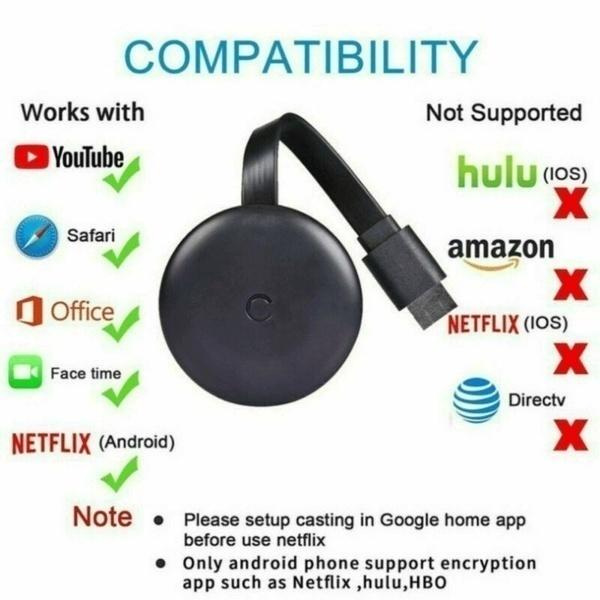 Google Chromecast TV Streaming Device (3nd Generation) | best home accessories store