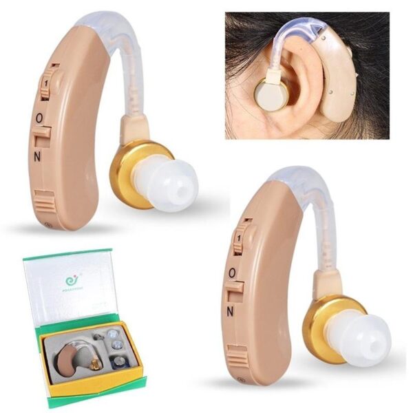 Mini Adjustable Ear Sound Amplifier Volume Tone Listen Hearing Assistance Aid Kit Hook In Ear JZ-1088A Ear Care