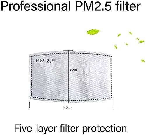100 pieces of PM2.5 activated carbon filter mask filter men's special breathing plug-in protective mask filter, adult outdoor activities anti-pollution - Crazy Ass Deal