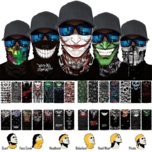29 Types Bicycle Cycling Ski Skull Half Face Mask Ghost Scarf Multi Use Neck Warmer - Crazy Ass Deal