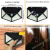 10/100LED Solar Power Light PIR Motion Sensor Security Outdoor Garden Wall Lamp