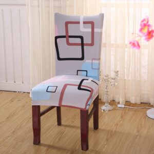 Chair Covers Universal Removable Washable Stretch Slipcovers Chairs 4/6 Pieces Chair Protective Cover Chair Covers for Dining Room, Hotel, Banquet, Ceremony - Crazy Ass Deal