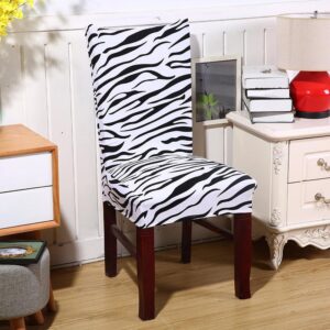 Chair Covers Universal Removable Washable Stretch Slipcovers Chairs 4/6 Pieces Chair Protective Cover Chair Covers for Dining Room, Hotel, Banquet, Ceremony - Crazy Ass Deal