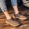 Men Boots Comfy Lace-up High Quality Boots 2020 Autumn winter Fashion Shoes Man Durable outsole Men Casual Boots Chukka Color Brown - Crazy Ass Deal