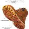 Indestructible Steel Toe Work Safety Shoes for Men Women Lightweight Protective Toe Construction Brown - Crazy Ass Deal