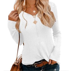 V-Neck Sweater for Ladies | Ladies Warm Winter Ribbed Fitted V-Neck Casual Sweater - Crazy Ass Deal