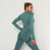 New Set Green womens sets skinny tracksuit breathable variants