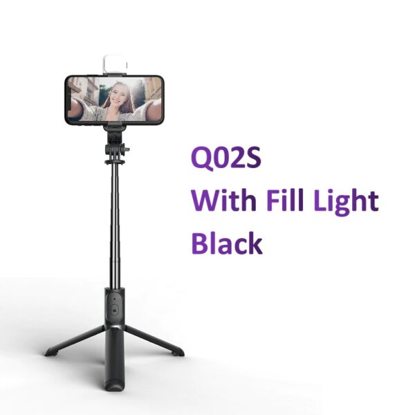 QS black fangtuosi wireless bluetooth selfie stic variants