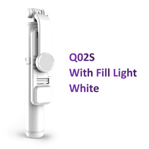 QS white fangtuosi wireless bluetooth selfie stic variants