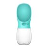 Turquoise portable pet dog water bottle for small variants