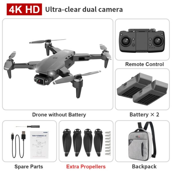 Black Backpack B xkj l pro gps drone k dual hd camera variants