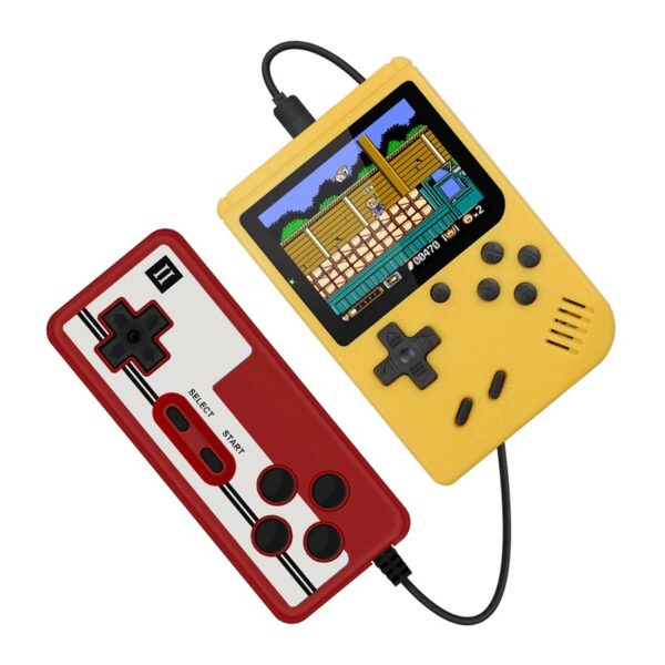 Yellow with Gamepad retro portable mini handheld video game variants