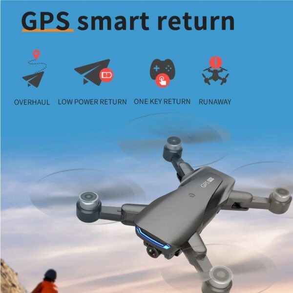 new lu gps drone with k dual camera he main