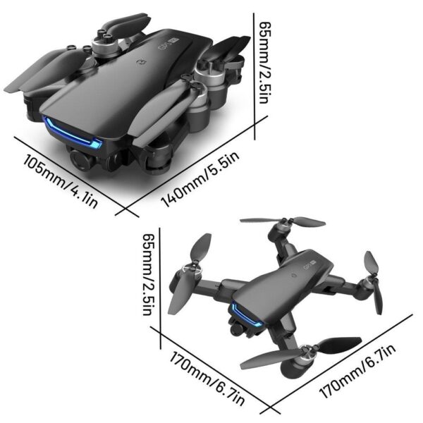 new lu gps drone with k dual camera he main