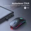 wireless mouse bluetooth rgb rechargeabl main