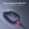 wireless mouse bluetooth rgb rechargeabl main