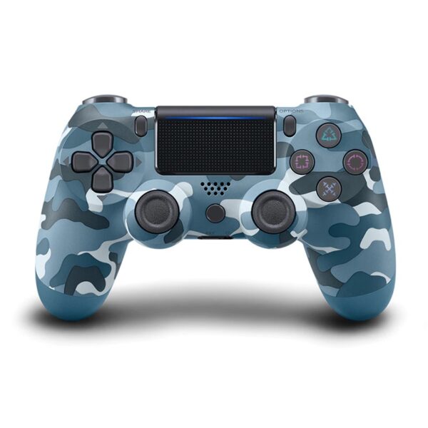 Blue camouflage gamepad for ps controller bluetooth com variants