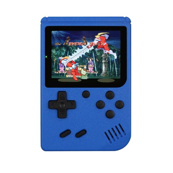 Blue retro portable mini handheld video game variants
