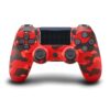 Red camouflage gamepad for ps controller bluetooth com variants