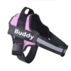 pink personalized dog harness no pull reflect variants