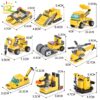 HUIQIBAO TOYS pcs in Engineering Truck Building Blocks City Construction Bricks Set Crane Bulldozer Car For