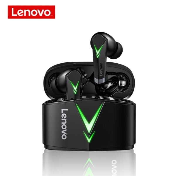 Lenovo LP TWS Gaming headset ms Low Latency Wireless Earphone with Mic Bass Audio Sports Bluetooth