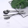 pcs Black Western Dinnerware Set Stainless Steel Cutlery Set Fork Knife Spoon Tableware Set Flatware Set