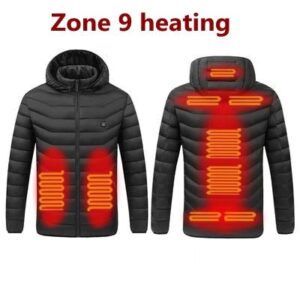 Winter Jacket Men  | Areas Heated Black nwe men winter warm usb heating jac variants