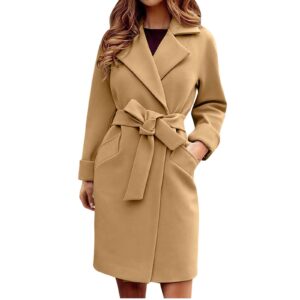 Long Wool Coats | Jackets For Women Wool Blend Warm Long Coat Autumn Winter Plus Size Female Slim Fit Lapel
