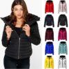 Women Jacket | ZOGAA New Ladies Quilted Padded Puffer Bubble Fur Collar Warm Thick Womens Jacket Coat