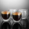 new heat resistant double wall glass cup main